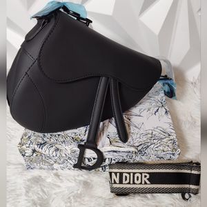 Christian Dior saddle bag - matte black